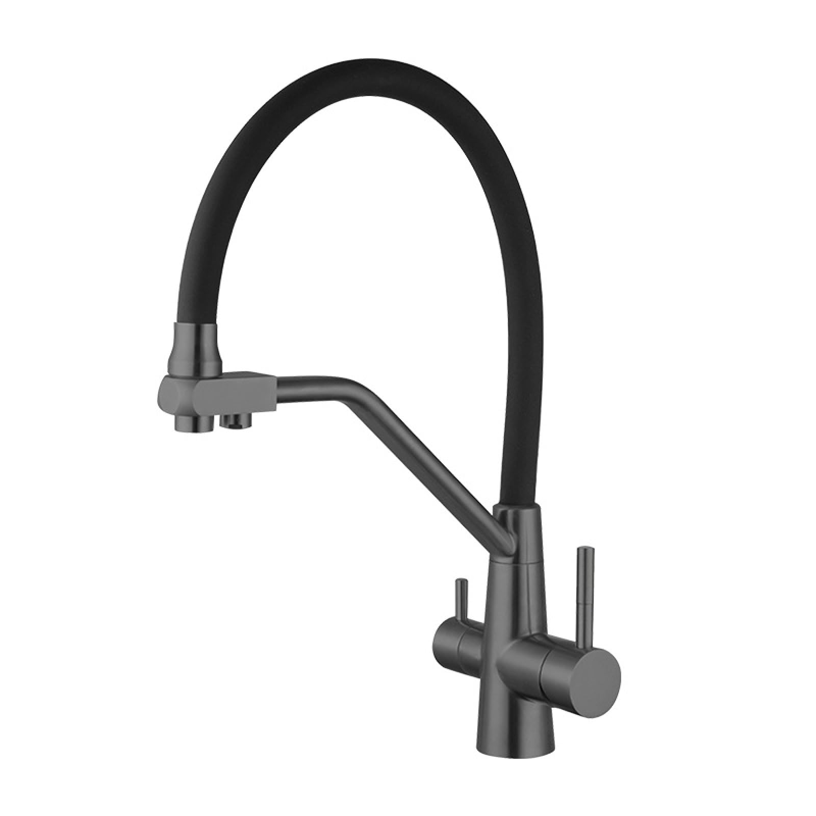 Fanjubei Gray Kitchen Stainless Steel Water Purification Hot And Cold Sink Faucet