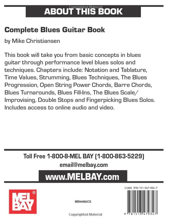 Complete Blues Guitar Book maîtriser l'improvisation et les solos