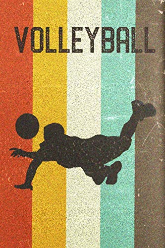 Volleyball Journal: Cool Male Volleyball Player Silhouette Image Retro 70s 80s Vintage Theme 108-page Journal/Notebook/Training Log To Write In For Players Coaches Trainers Students image 3