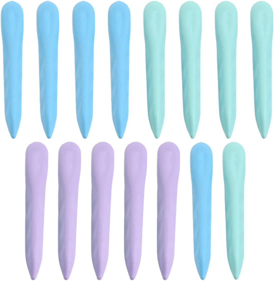 Cabilock 15pcs Cute Erasers for Drawing and School, Long Strip Shape TPR Material, Easy to Grip and Resistant to Breaking, Drawing Supplies for Students and Art Enthusiasts