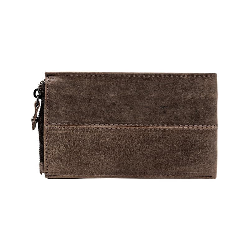 Image of TEAKWOOD LEATHERS Men Leather Wallet | Genuine Leather Purse for Mens, RFID Protected Personalized Wallet | WLT 485 Brown