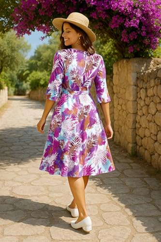 Image of Fashion Dream Womens Cotton Blend Printed Dress|Western Dress