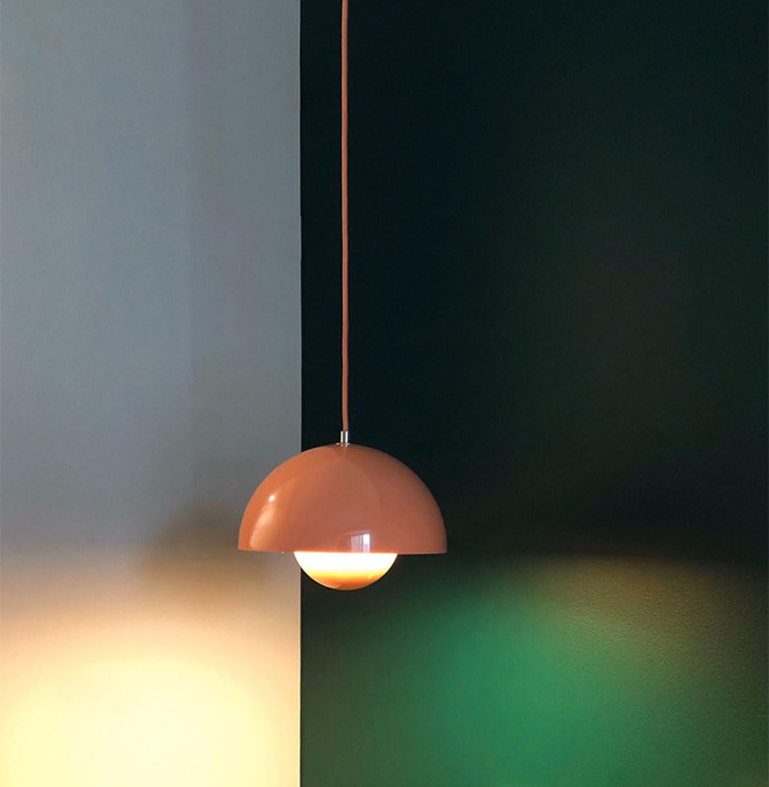 12 W nordycki nowoczesny makaronik lampa wisząca salon sypialnia art deco sufitowa wisząca lampa wyspa kuchenna żyrandol wisiorek oprawy oświetleniowe (23 cm, czerwony 1)