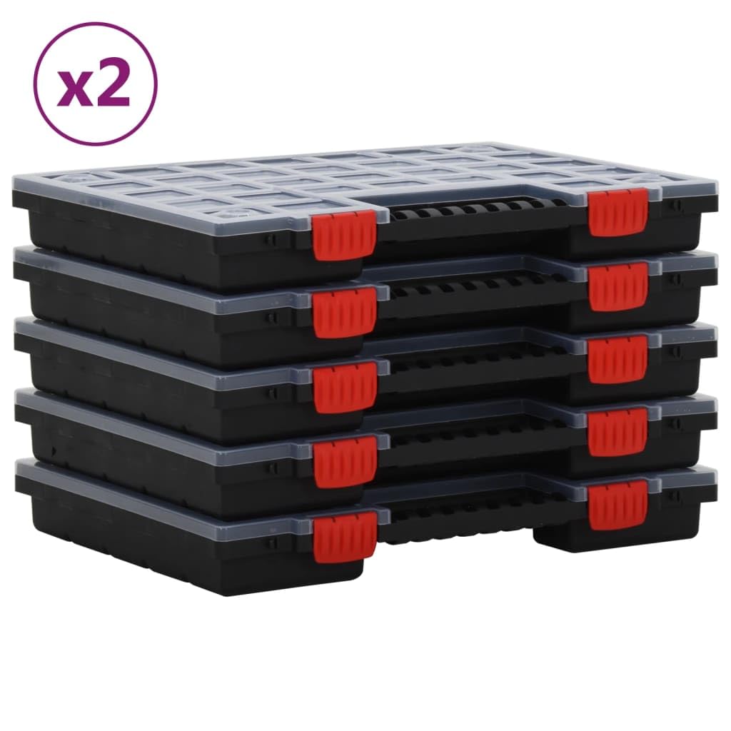 Genérico Cajas de Accesorios 10 Unidades Polipropileno 40x30x5 cm,Bricolaje,Accesorios de Bricolaje,Organización y Almacenamiento de Herramientas,Cajas de herramientas-3106444