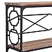 O&K FURNITURE Entryway Table with Storage Shelf, Rustic Narrow Sofa Console Table for Living Room, Hallway (Brown Finish)