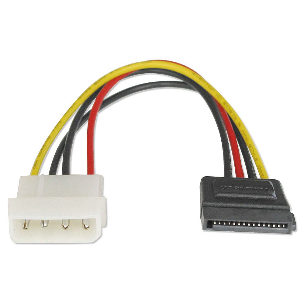 Lindy 33298 Adattatore Alimentazione Interno, 5.25 Pollici/SATA, Nero