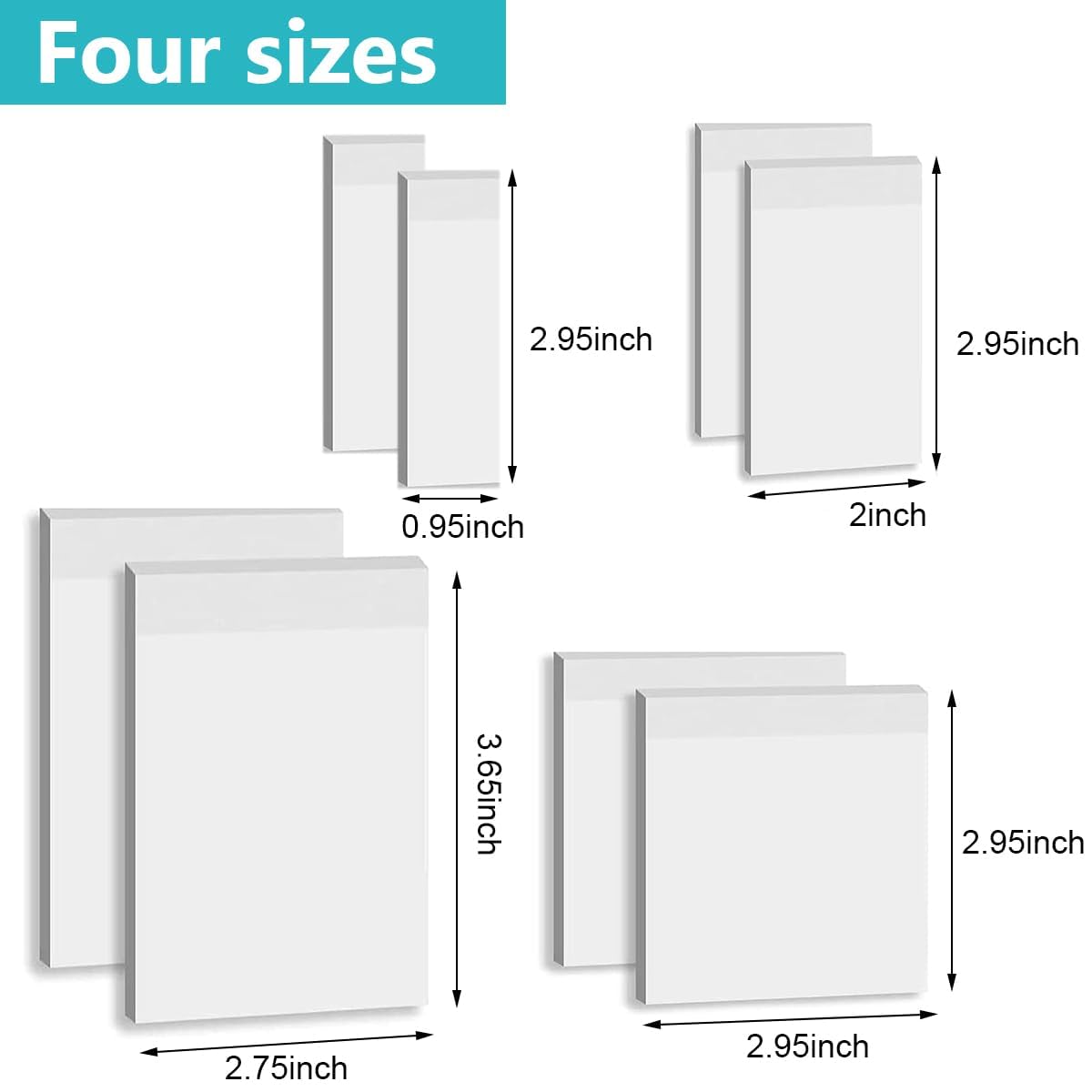 UCRAVO Sticky Notes - 400 Sheets Clear Self-Adhesive -7 UCRAVO Sticky Notes - 400 Sheets Clear Self-Adhesive -7