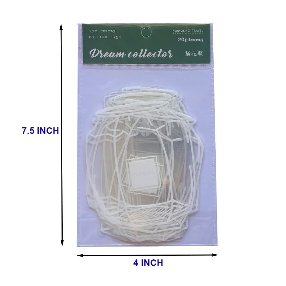 80 calcomanías para álbumes de recortes, con forma de botella, decoración de papel para álbumes de recortes, planificador, viñeta, suministros de diario, cuaderno, bricolaje, álbum de fotos,