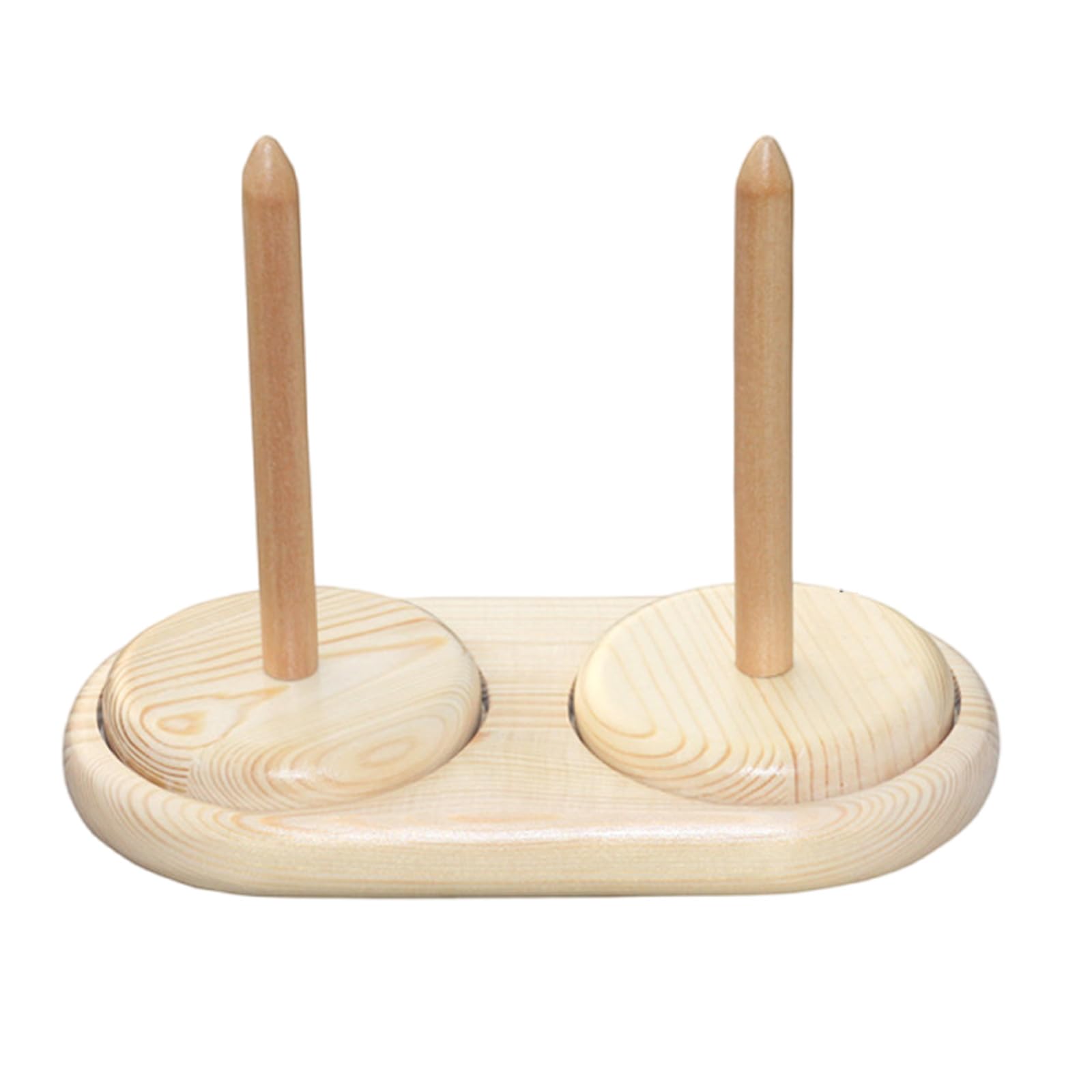 Nucelit Wood Yarn Holder Desktop Yarn Spool Holder Portable Dispenser Knitting Organizers Thread Spool Wood Stand