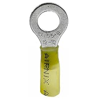 Vista 7 de HSSV1-5 Horquillas de terminal de espada, 100 piezas de conectores de alambre termorretráctil, kit de terminales eléctricos, impermeable, grado