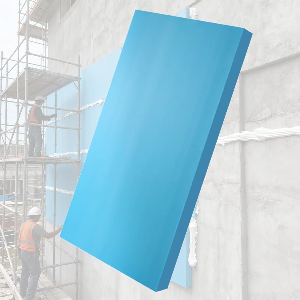 Panel Aislante de Espuma de poliestireno de Alta Densidad, Impermeable, ignífugo y Resistente a la presión, para Paredes, techos y Suelos radiantes (5 Unidades),4 cm