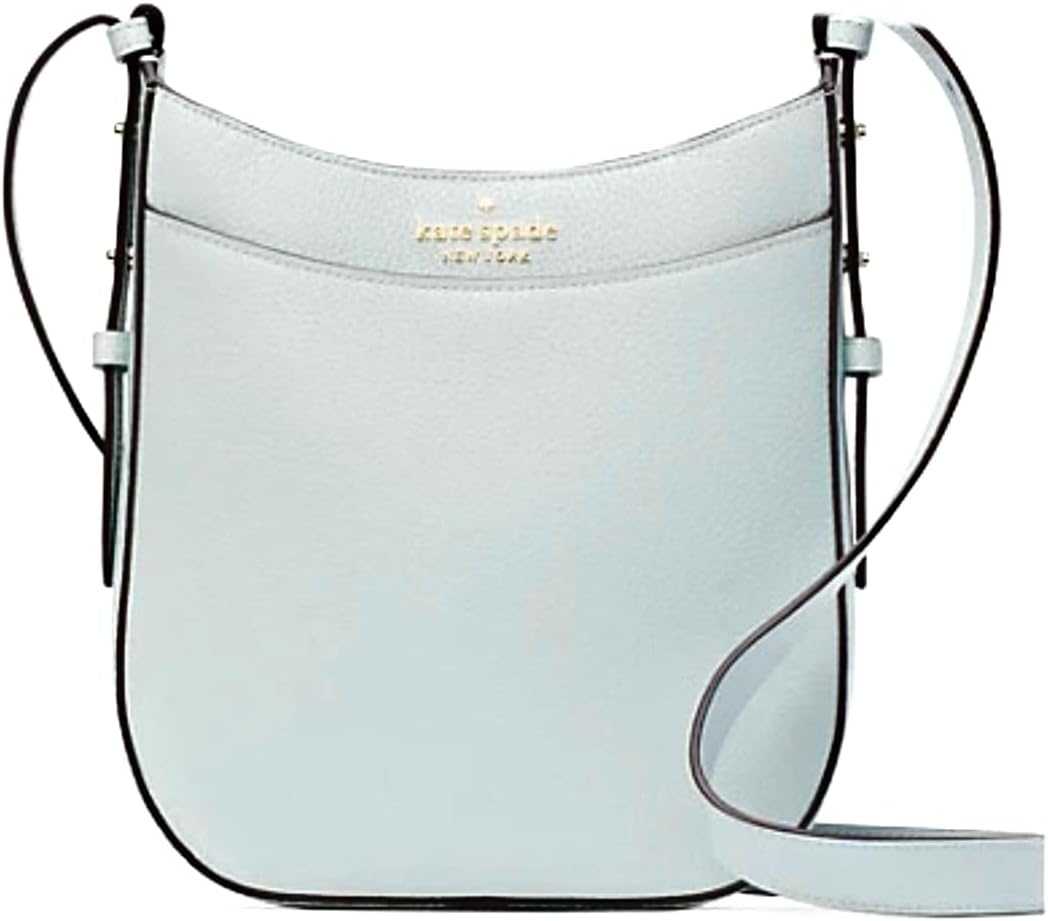 Kate Spade Leila Pebbled Leather Crossbody Purse (Hazy morning)