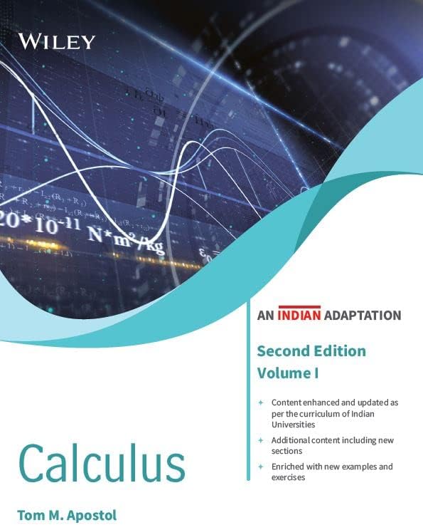 Calculus, Vol I, 2ed, An Indian Adaptation | New | BS | e | k