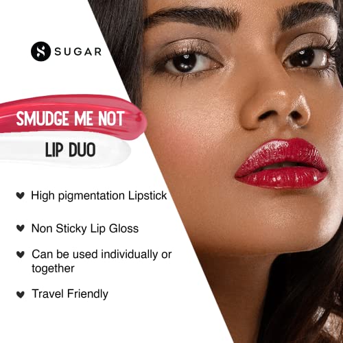 Image of SUGAR Cosmetics - Smudge Me Not - Lip Duo - 30 Peony Genie (Medium Pink) - 3.5 ml - 2-in-1 Duo Liquid Lipstick with Matte Finish and Moisturizing Gloss