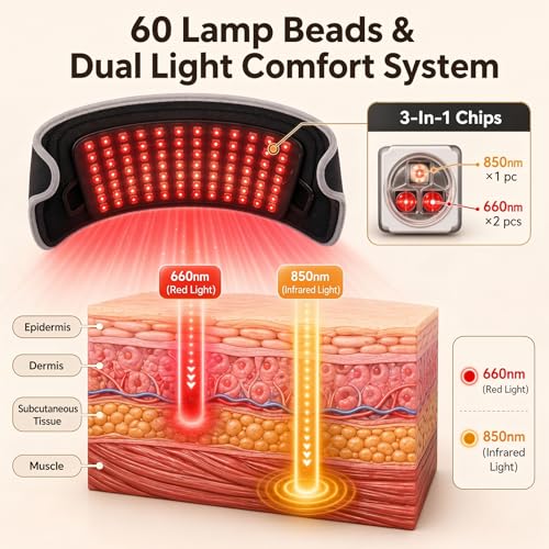 Masajeador de Rodillas con Luz Roja y Vibración miniatura 4