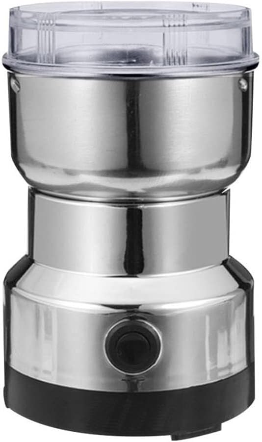 Electric Coffee Grinder, 100g Capacity Spice Grinder with Stainless Steel Blades, One-Touch Control for Beans, Seeds, Herbs, and More