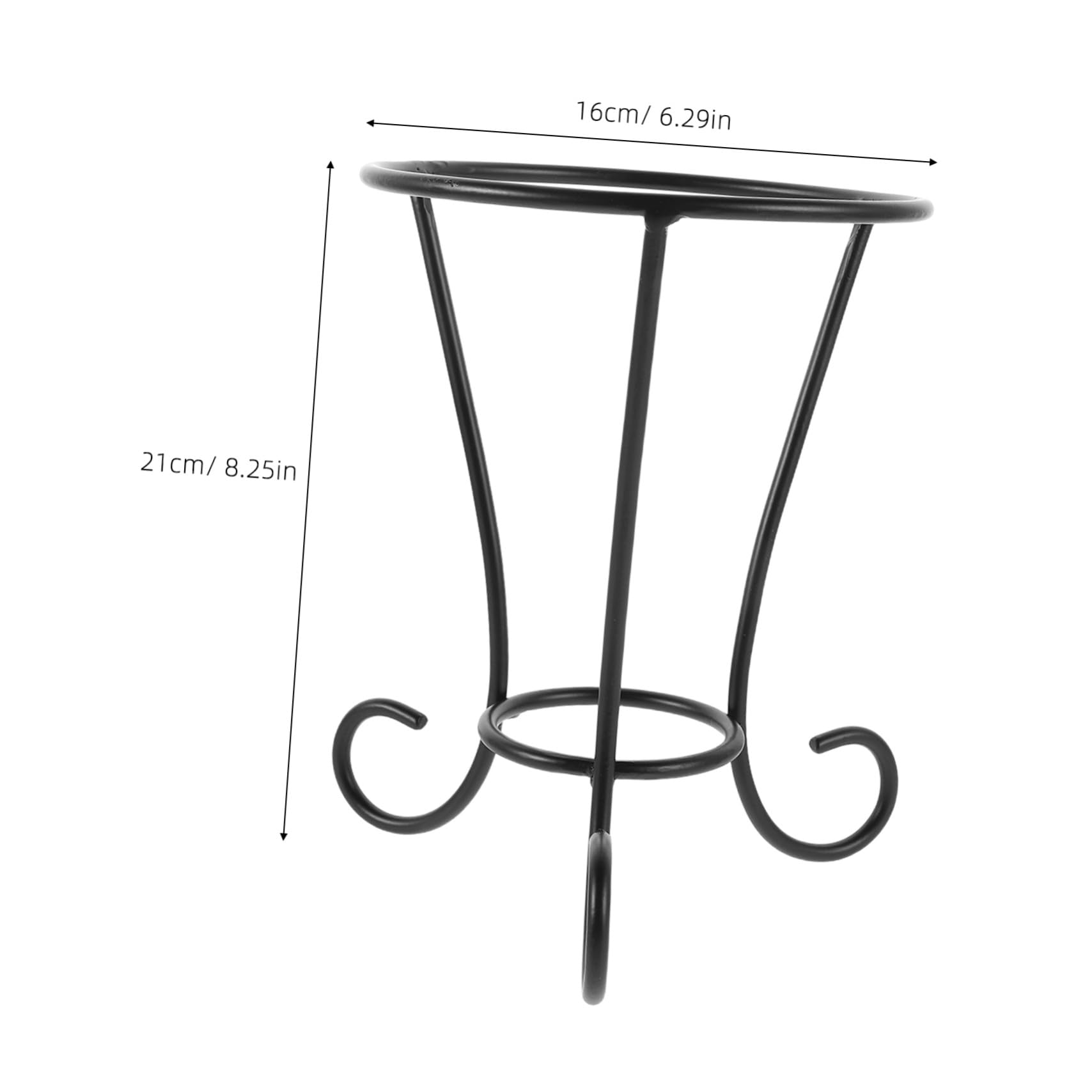 BESTonZON Supporto Stabile e Versatile in Ferro Nero per Sfere da Giardino in Vetro Design Elegante e Decorativo per Esposizione All'aperto