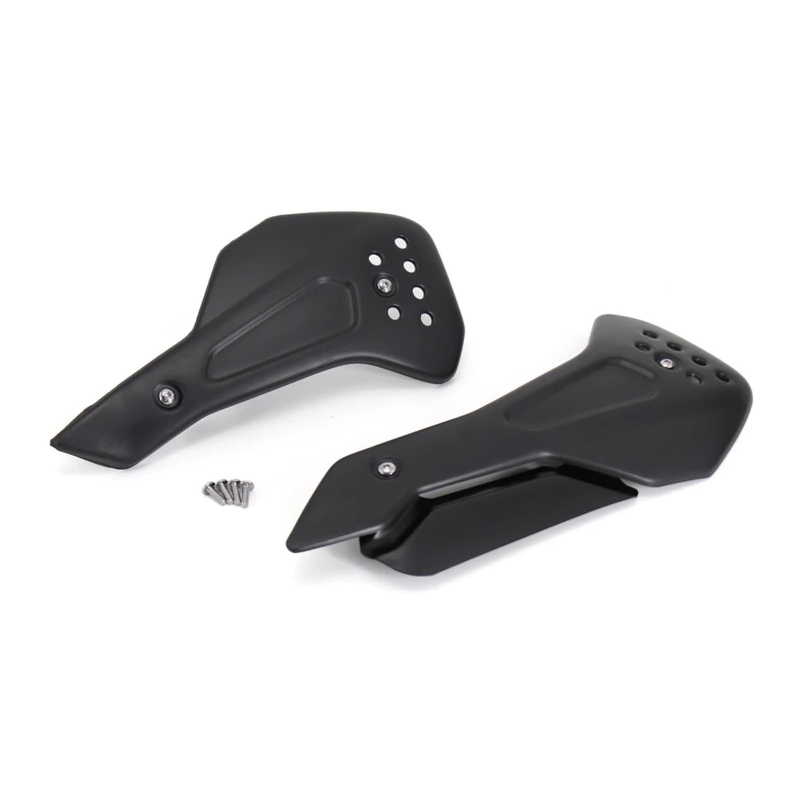 Compatible con Trident 660 Pan 2021 2022, carenado de alerón Inferior del Motor para Motocicleta Deflector Aire Moto Carenado Deflector de Viento(Black)