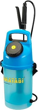 Matabi Evolution 7 Pressure Sprayer - 5L Capacity - Ergonomic and Translucent Design - Wide-Fill Opening - Ideal For Gardens and Orchards - Made in Europe, Blue