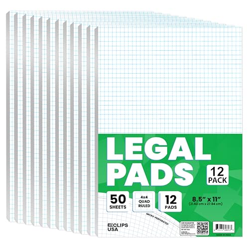 Bloc de papier graphique E-CLIPS lot de 12 pour tracer vos diagrammes - 2