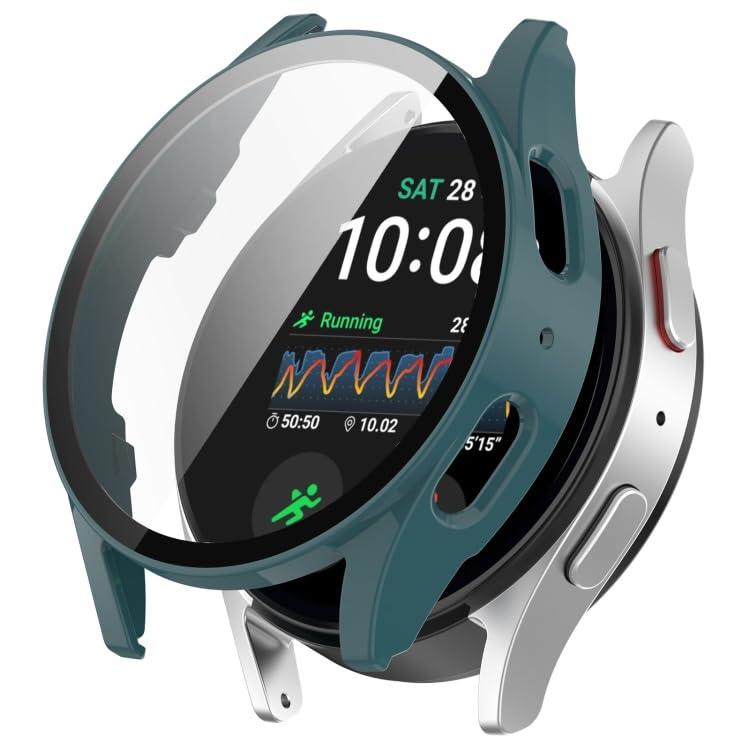 Image of Oboe Screen Protector PC Case 40mm Cover 'Compatible with' Samsung Galaxy Watch 7 40mm Watch (Green) [Watch NOT Included]