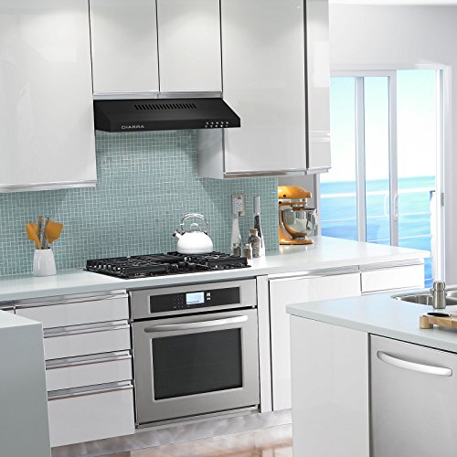 CIARRA CBCB6903 Afzuigkap 60 cm Afzuigkap, Onderbouwkap, Afzuigkap, Muurkap, Energie-Efficiëntieklasse-C Afvoerlucht/recirculatiemodus Drukknopschakelaar - Image 6
