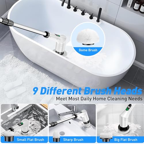 Brosse de douche électrique sans effort grâce à ses 2 vitesses de rotation - 7