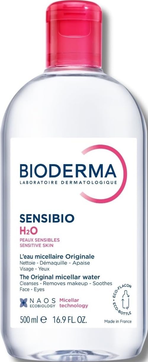 Sensibio - H2O Micellar Water - Makeup Remover Cleanser - Face Cleanser for Sensitive Skin