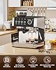 (2025 Upgrade)20 Bar Espresso Machine with Built-in Anti-Clog Coffee Grinder, Expresso Coffee Machines with Milk Steam Wand/Frother/Tamping Tools,Espresso Maker with Grinder for Lattes-Charcoal #3