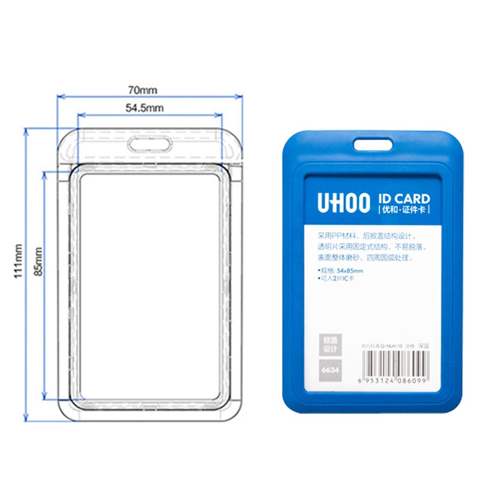 Porta-badge e Porta-carte Carte d' Identità Case con Cordino ID Carte con Cordoncino 4 Pezzi Nero Blu Chiaro Blu Scuro Grigio Chiaro