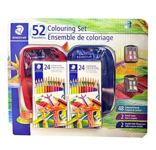 Crayons de couleur Staedtler pack de 52 pour éviter les mines cassées en voyage