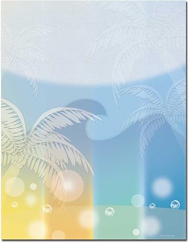 Miniatura 3 de Succulent Border - Papel para impresora láser y inyección de tinta con membrete, paquete de 25