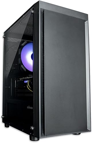 Miniatura 1 de Zalman T3 - Funda compacta para PC para juegos, 2 ventiladores de 4.724 in preinstalados, panel lateral de vidrio templado, Micro ATXMini-ITX,