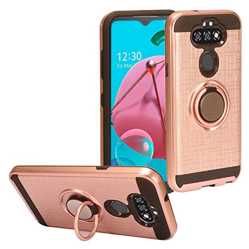 CELZEN - for LG Aristo 5, K31 Rebel, Tribute Monarch, Fortune 3, Phoenix 5, Risio 4, K31, K8X - Phone Case w/Ring Stand - RS2 Rosegold
