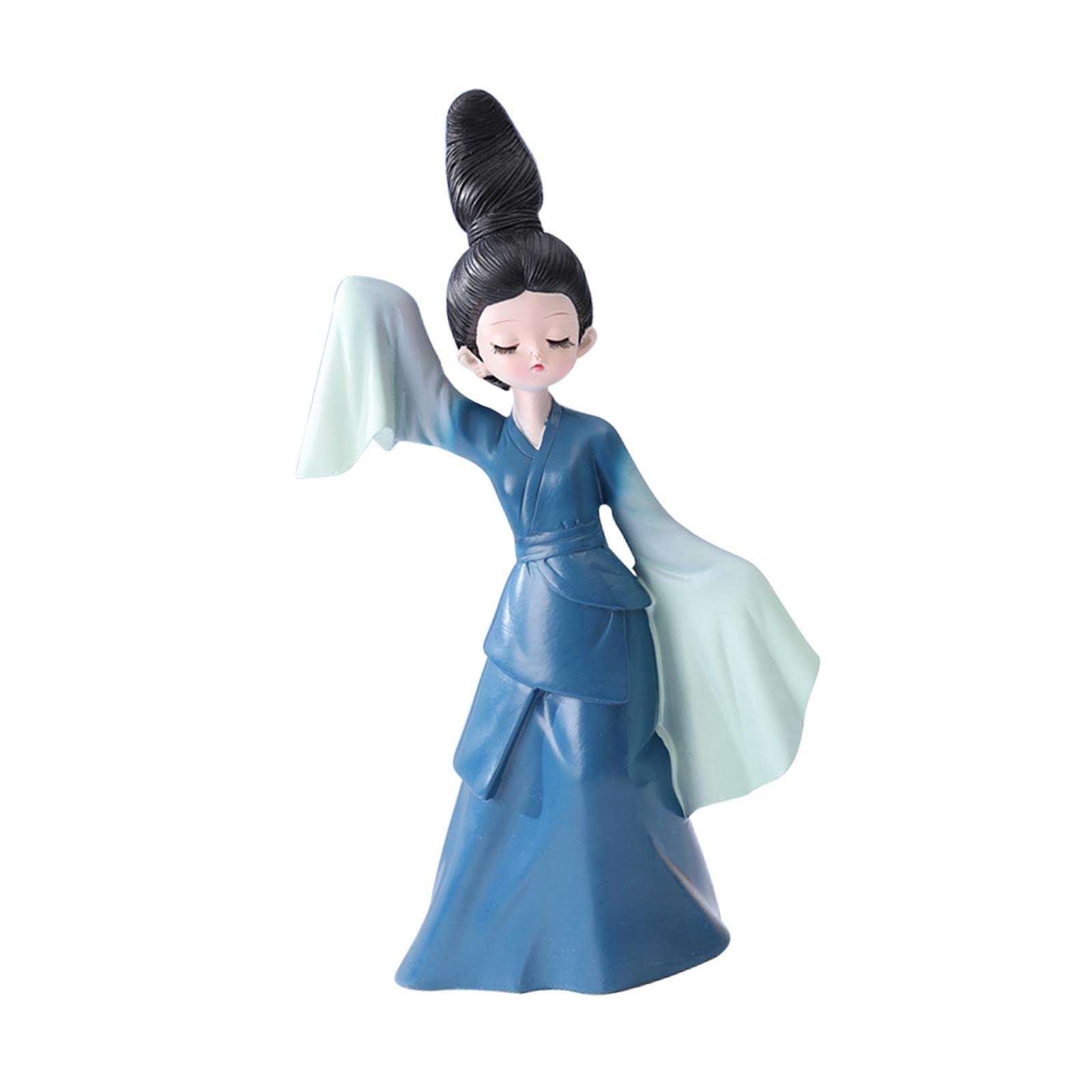 Qianly 5x Dame Danseuse Statues Ancienne Danseuse Poupée Ornement Danse Figurine Chinois Ancienne Danseuse pour Maison Armoire Salon étagère