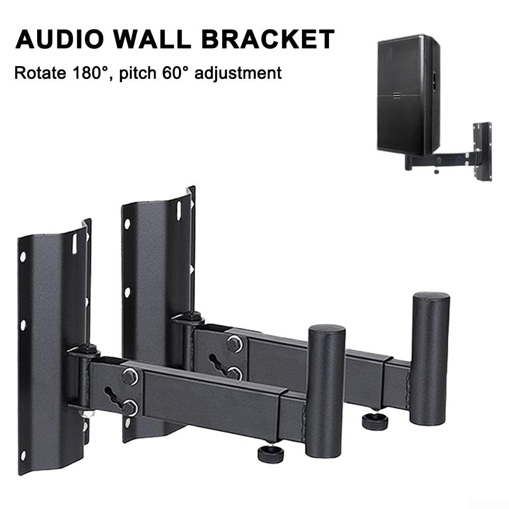 Support Mural Enceinte Acier 35kg Réglable