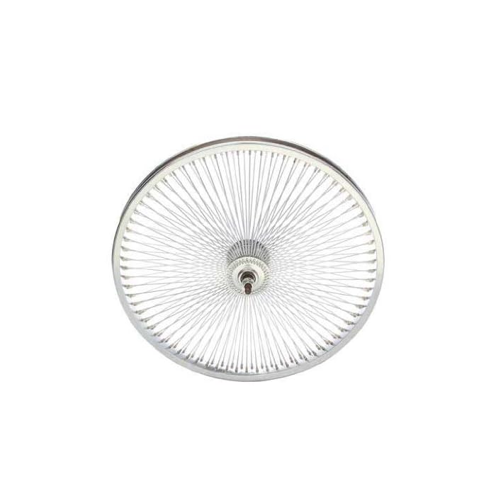 Roue Avant Lowrider 20 Pouces Acier – 144 Rayons 14g, Chrome, Neuve