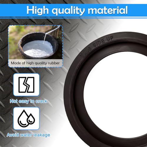 Image of kingsea 385311658 RV Toilet Seal Kit Replacement for 300 /310 /320 RV Toilets Series Pedal Flush Toilets Compatible with Marine Toilet Flange Seal
