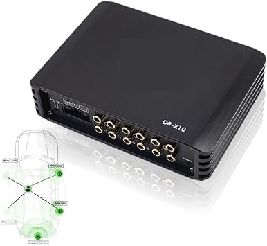 Power Amplifier Channel Amplifier DP X10 Car 4 Channel Power Amplifier 8 Channel DSP Processor Amplifier Equalizer Amplifier Car Sound for Home Theater Speaker