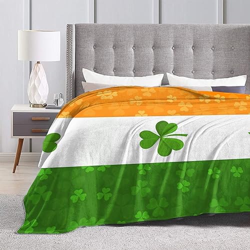 Couverture micro polaire drapeau irlandais 152x127 cm pour canapé - 5