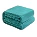 Kingole Flannel Fleece Microfiber Throw Blanket, Luxury Teal Twin Size Lightweight Cozy Couch Bed Super Soft and Warm Plush Solid Color 350GSM (66 x 90 inches)