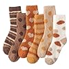 Calcetines de felpa para mujer, coloridos y cálidos, mullidos, acogedores y suaves para invierno en interiores