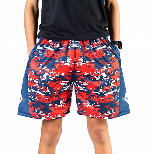 Lacrosse Athletic Shorts | Patriotic Digital Camo Lacrosse Shorts | Adult Small #TOP4