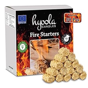 Hyoola Feuerstarter Feueranzünder, 50 Stück