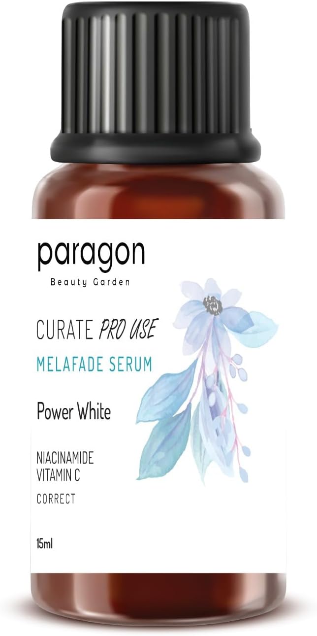 Curate Paragon Beauty Garden Melafade Serum with Niacinamide & Vitamin C – Skin Brightening & Dark Spot Corrector for Radiant Glow (15ml)