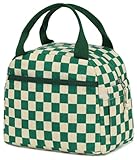 Bluboon Lunch Box for Women men Insulated Cute Corduroy Lunch bag, Reusable Cooler Bag for Work, Picnic, Travel