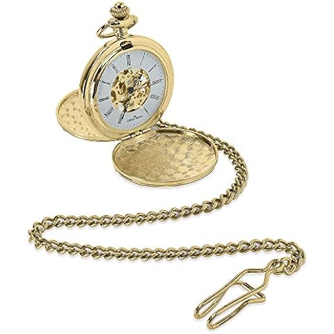 Charles Hendon Personalised Gold Pocket Watch Cover