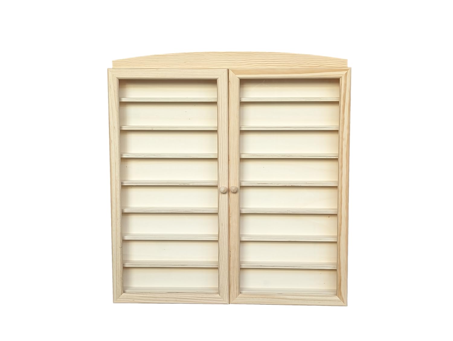 GRECA Vitrina Expositora. para Colecciones. Medidas: 66 * 6 * 70.5 cms. En Madera de Pino en Crudo. Se Puede Pintar.