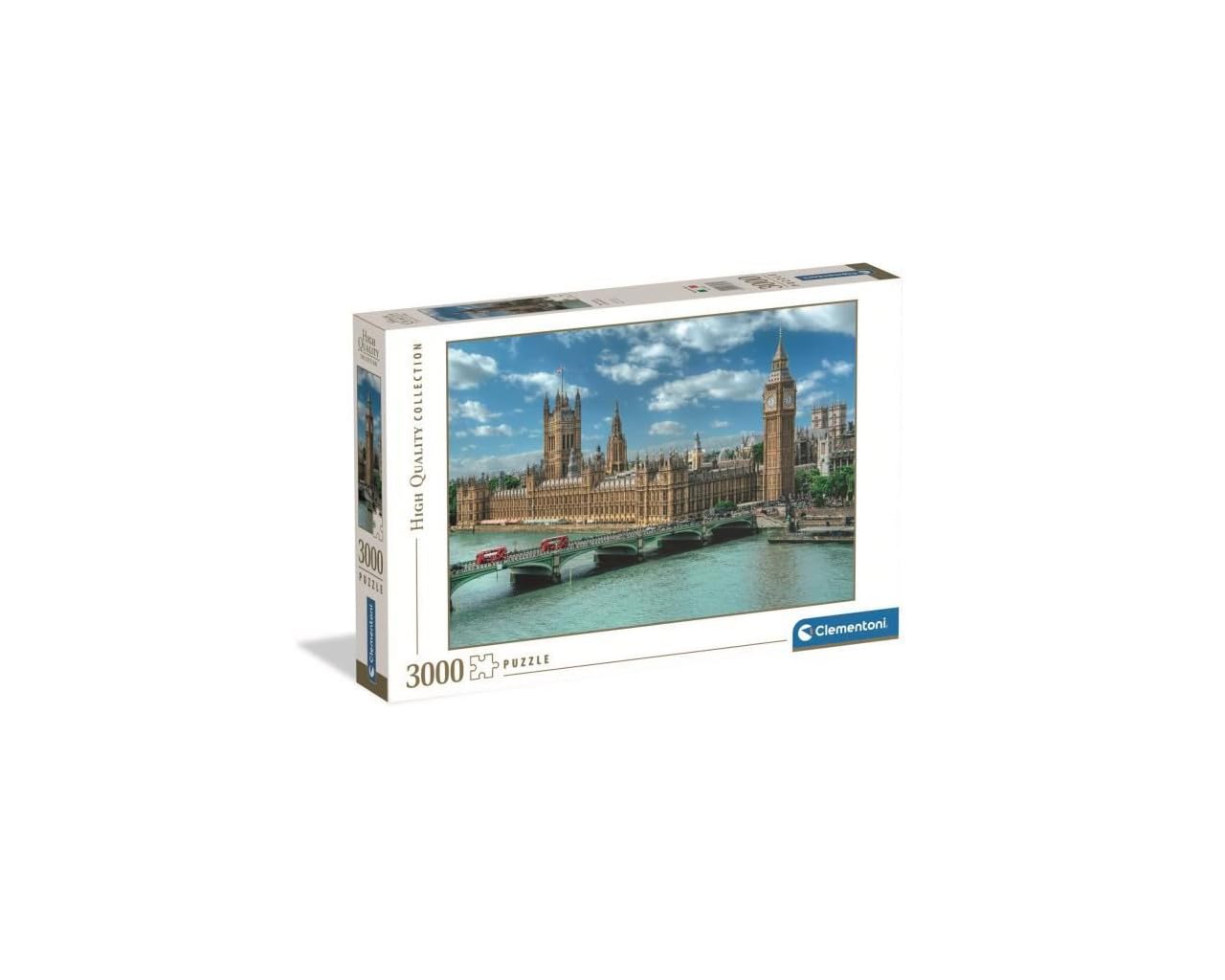 Clementoni 33037 3000 Piece Jigsaw Puzzle for Adults and Teenagers, Collection, Houses of Parliament Theme in London, Gift Idea for Men and Women,