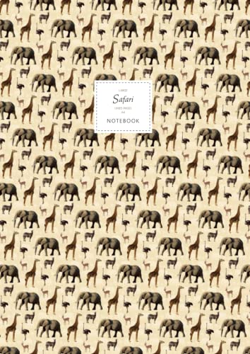 Safari Notebook - Lined Pages - A4 - Premium: (Sand Edition) Fun Animal Notebook 192 lined pages (A4 / 8.27x11.69 inches / 21x29.7cm)